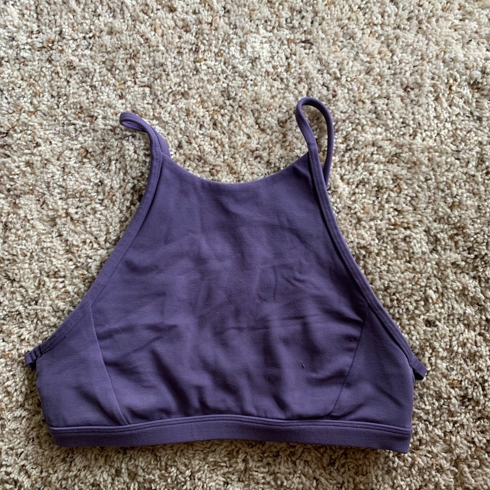 Lululemon High Neck Strappy Open Back Sports Bra